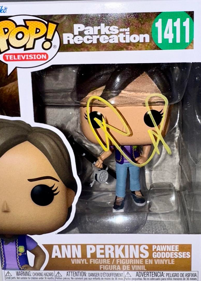 Rashida Jones Signed Funko Pop #1411 "Ann Perkins" (Parks & Recreation) - Beckett COA